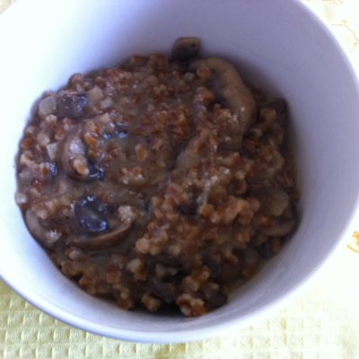 Mushroom Wheat Berry Risotto