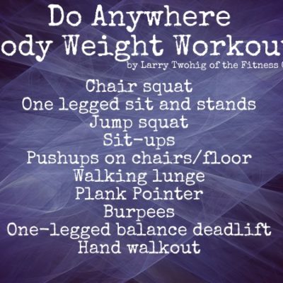 Do Anywhere Workout from the Fitness Cell