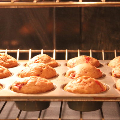 A Healthier Alternative: Strawberry Banana Muffins