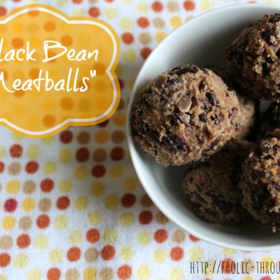 Black Bean Meatballs