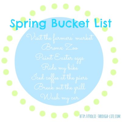 Spring Bucket List